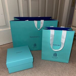 Tiffany & Co. the landmark Blue Gift Bags and Box Set